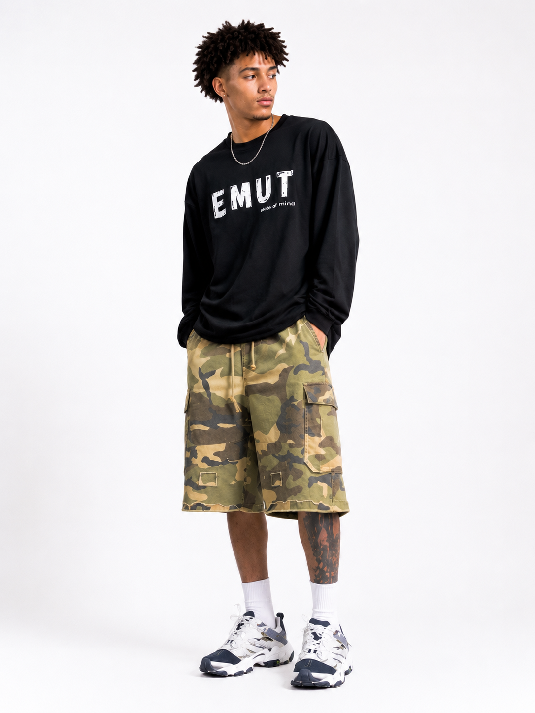 MBW Camouflage Cargo Baggy Short