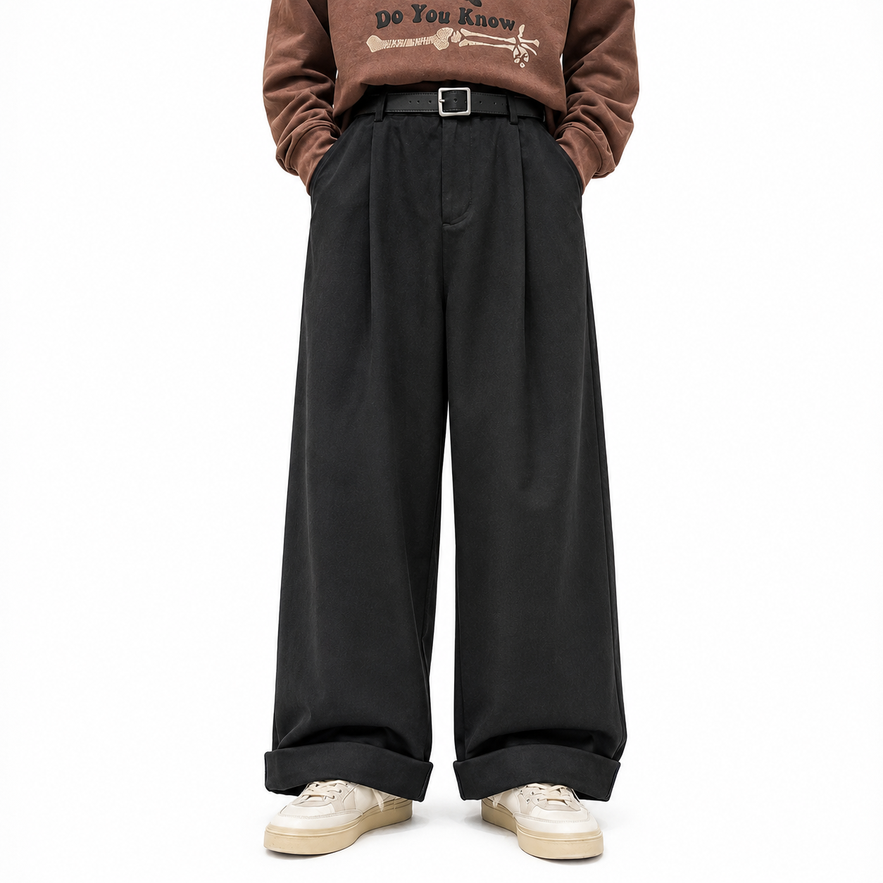 MBW Pantalon large Casual