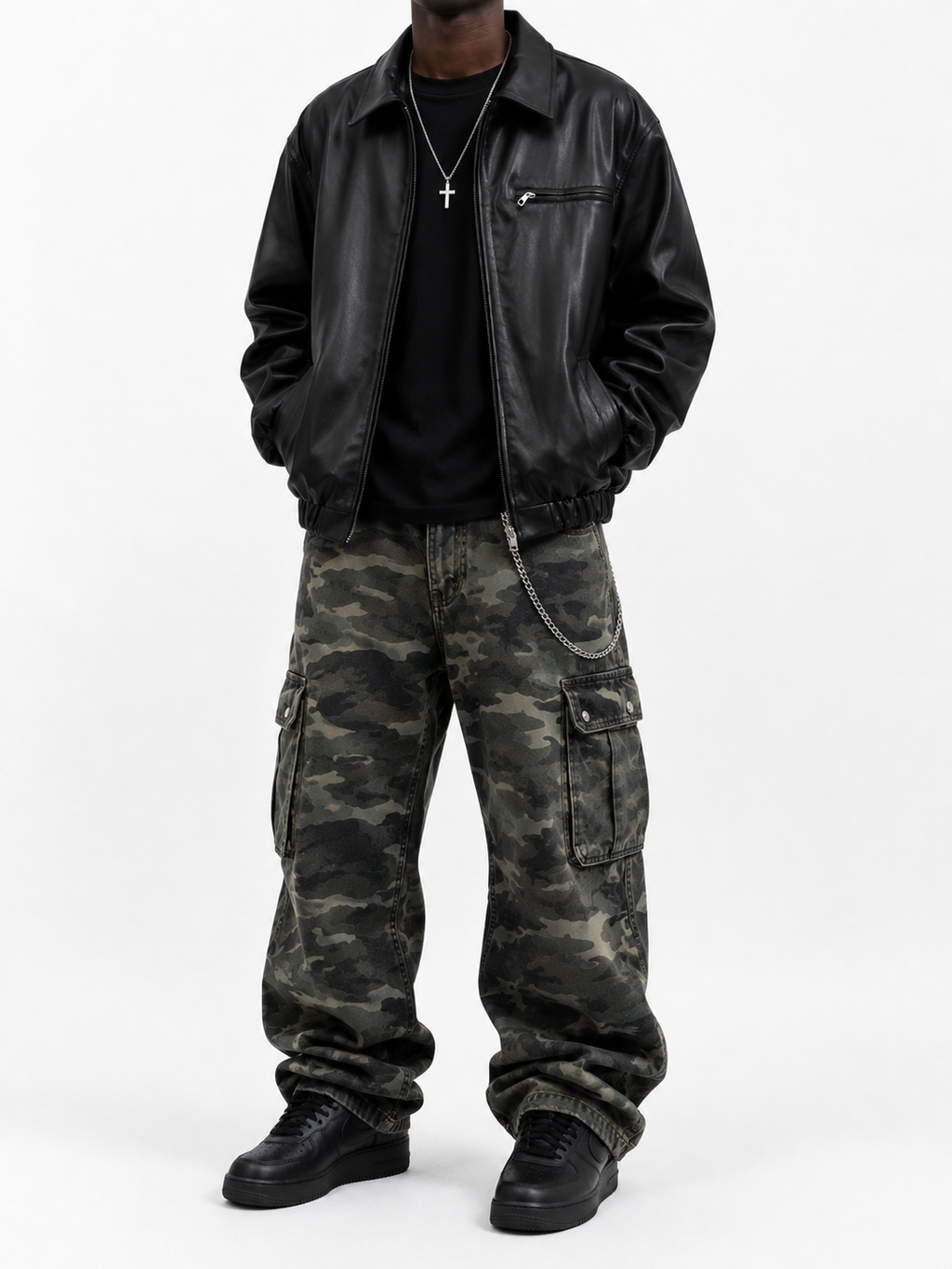 MBW Veste Bomber Oversize Noire