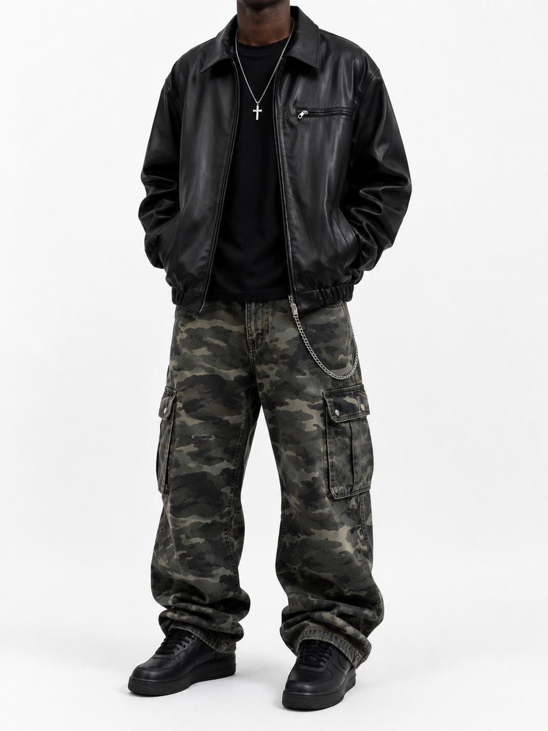 MBW Veste Bomber Oversize Noire