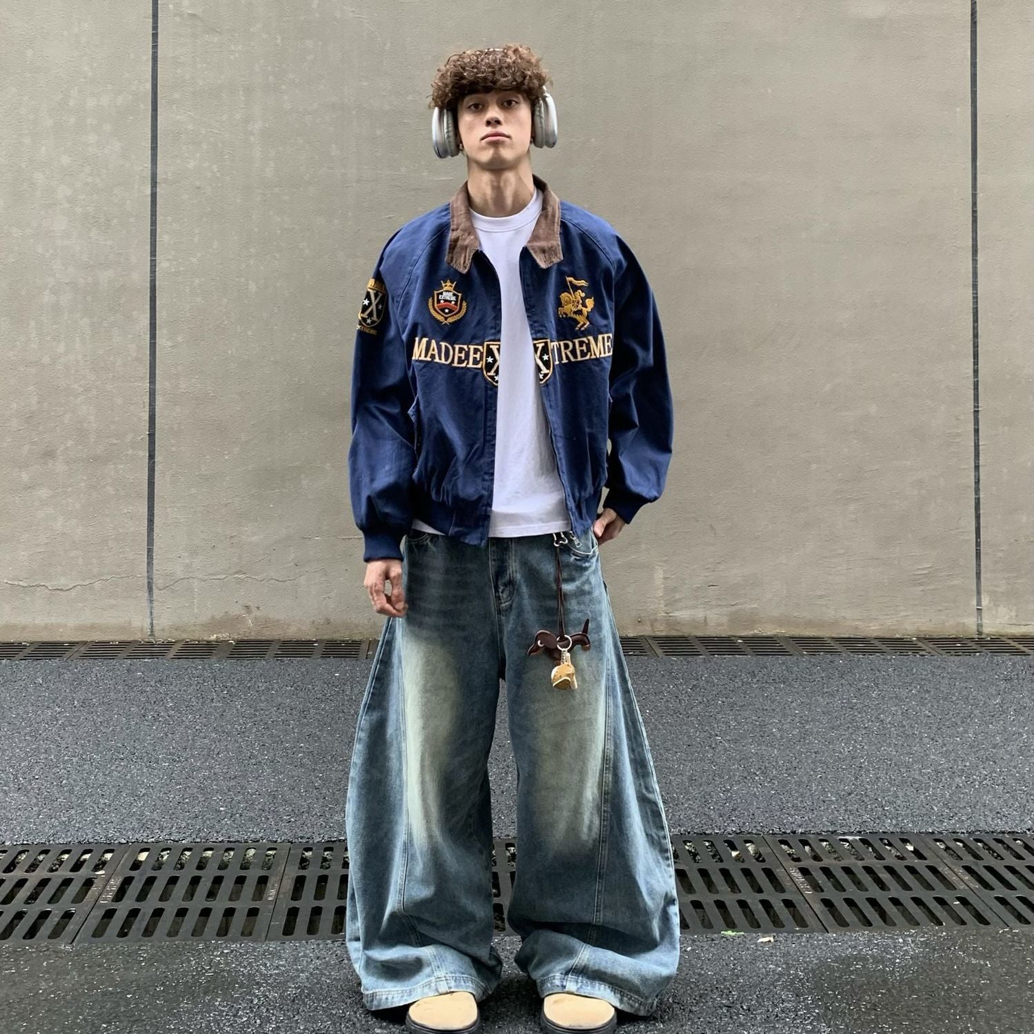 MBW veste Baseball Cropped streetwear Y2K
