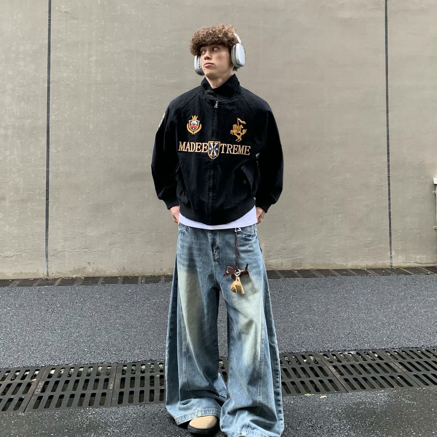 MBW veste Baseball Cropped streetwear Y2K