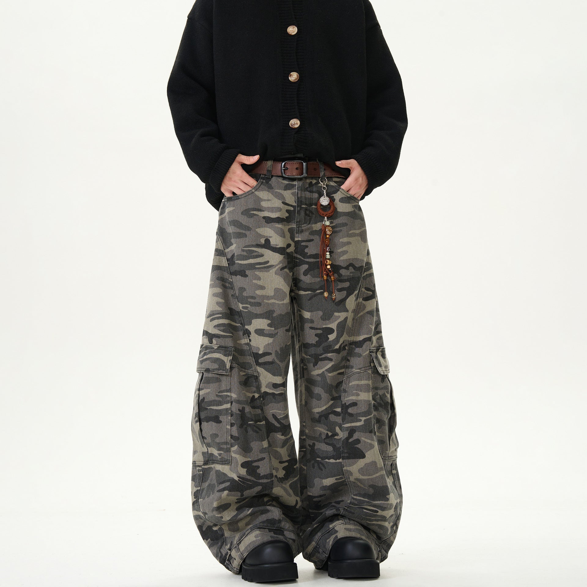 MBW – Pantalon Denim Camouflage Oversize