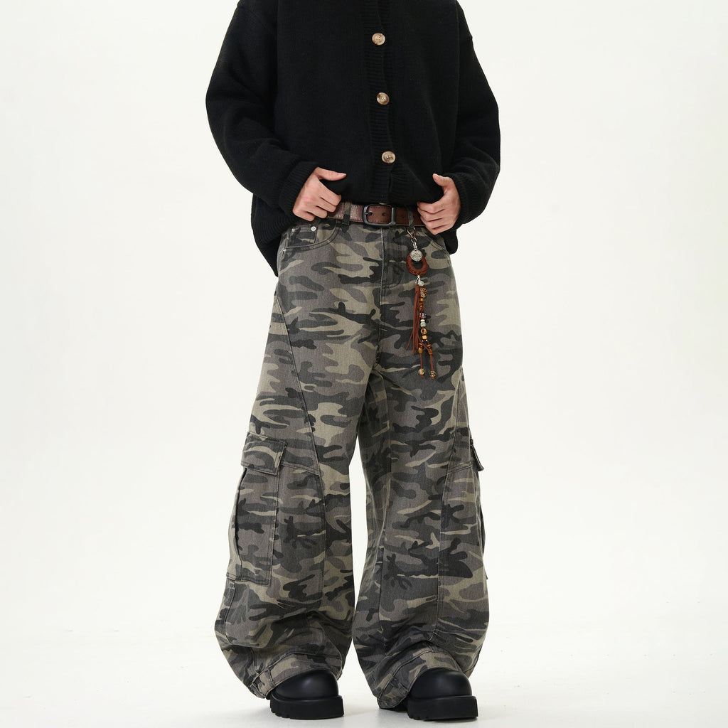 MBW – Pantalon Denim Camouflage Oversize