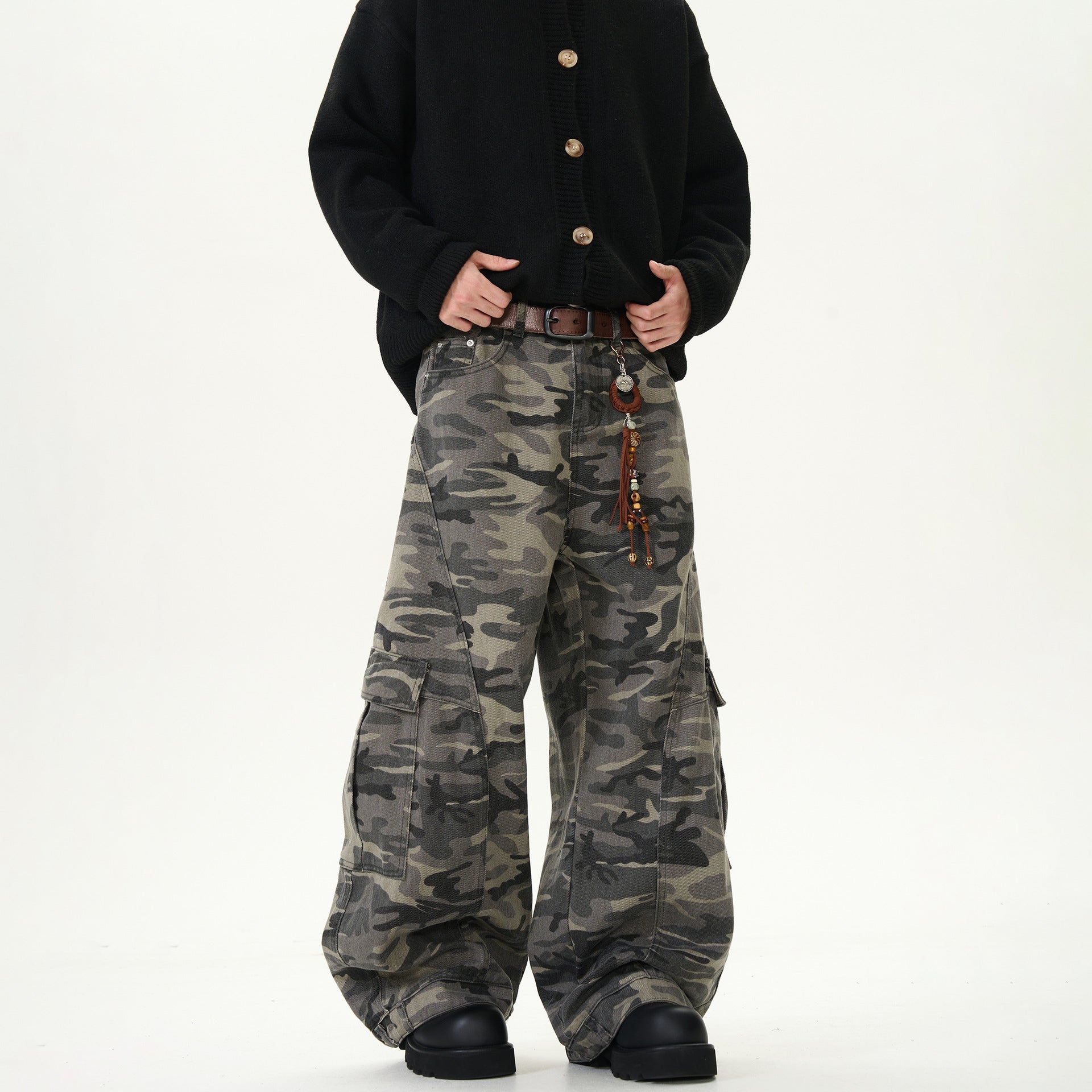 MBW – Pantalon Denim Camouflage Oversize