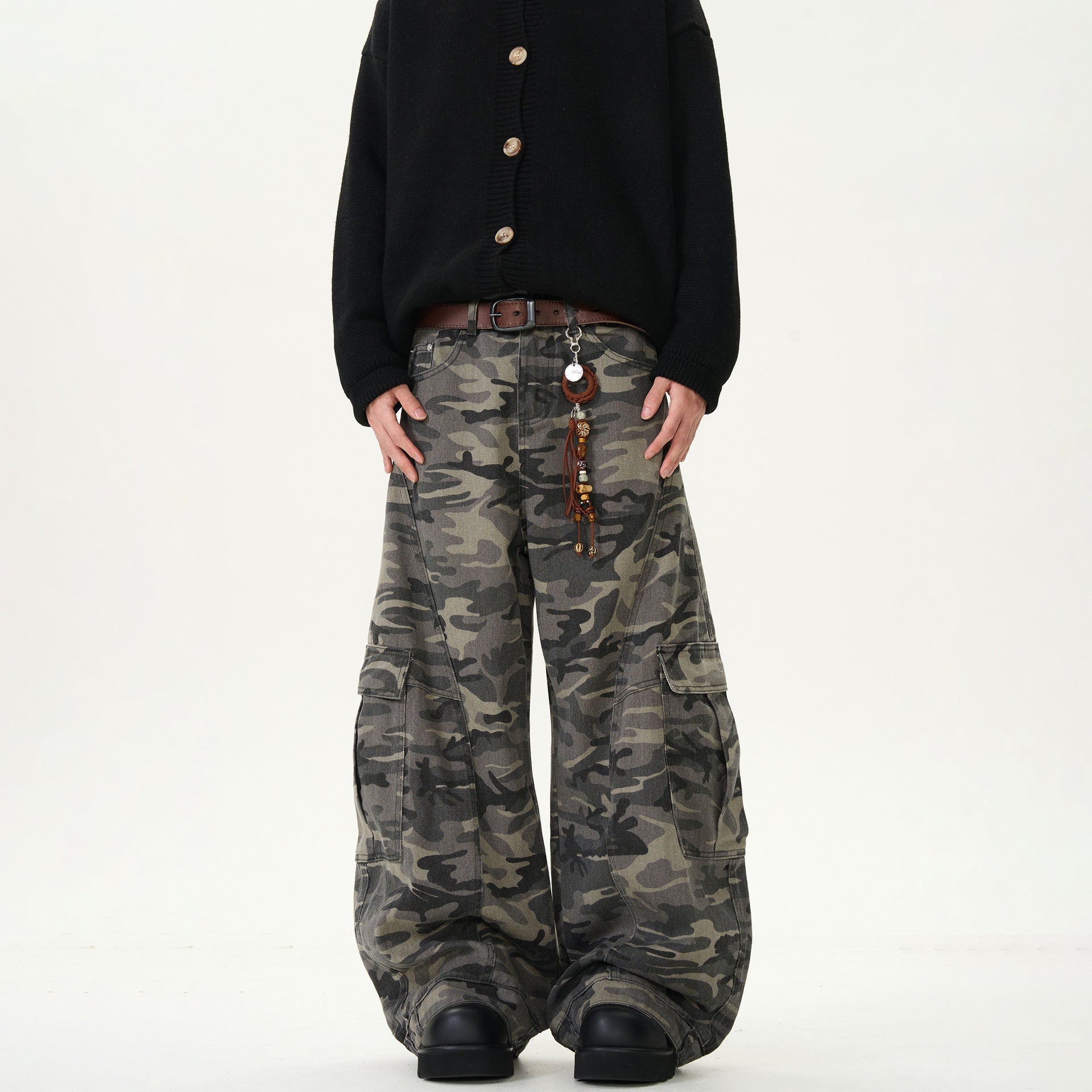 MBW – Pantalon Denim Camouflage Oversize