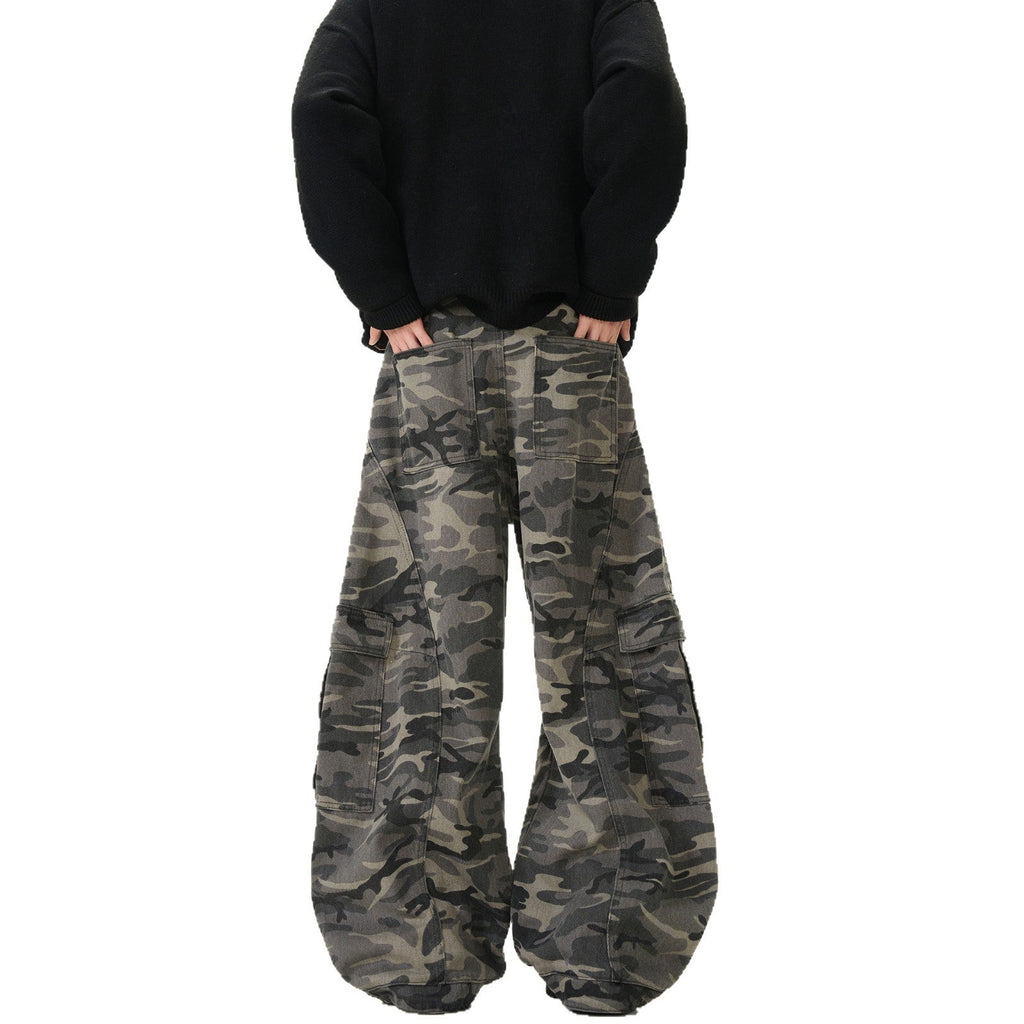 MBW – Pantalon Denim Camouflage Oversize