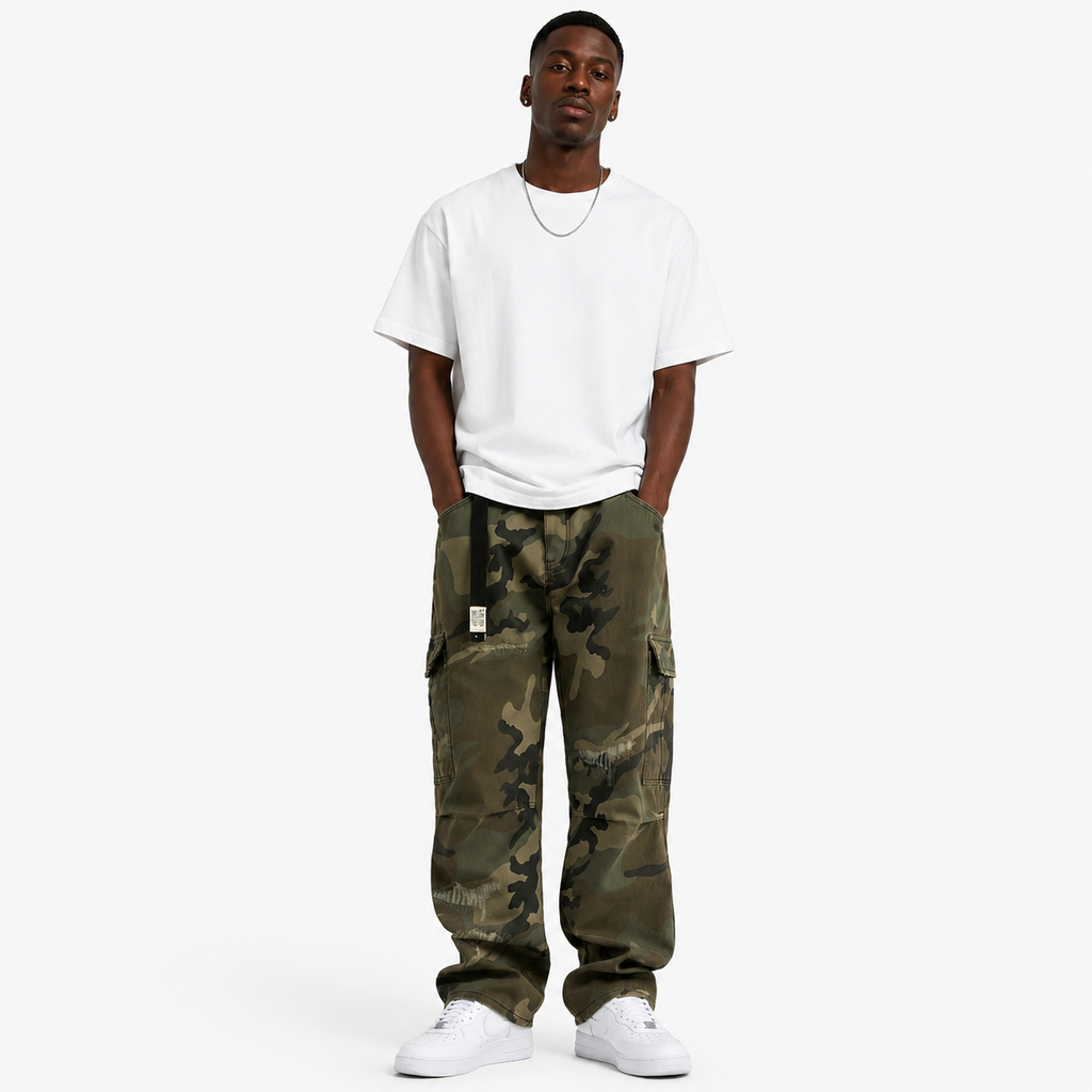 MBW – Pantalon cargo camouflage convertible