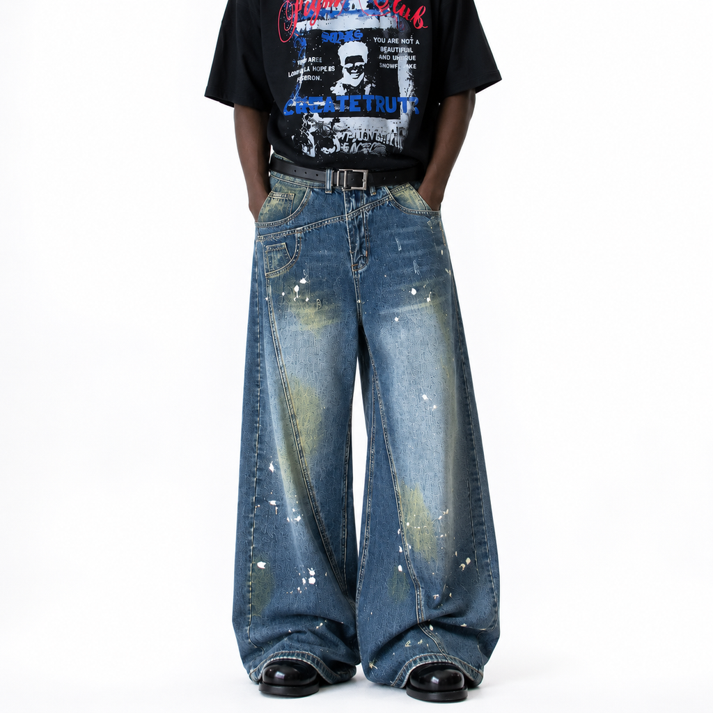 MBW – Jean baggy bleu style vintage