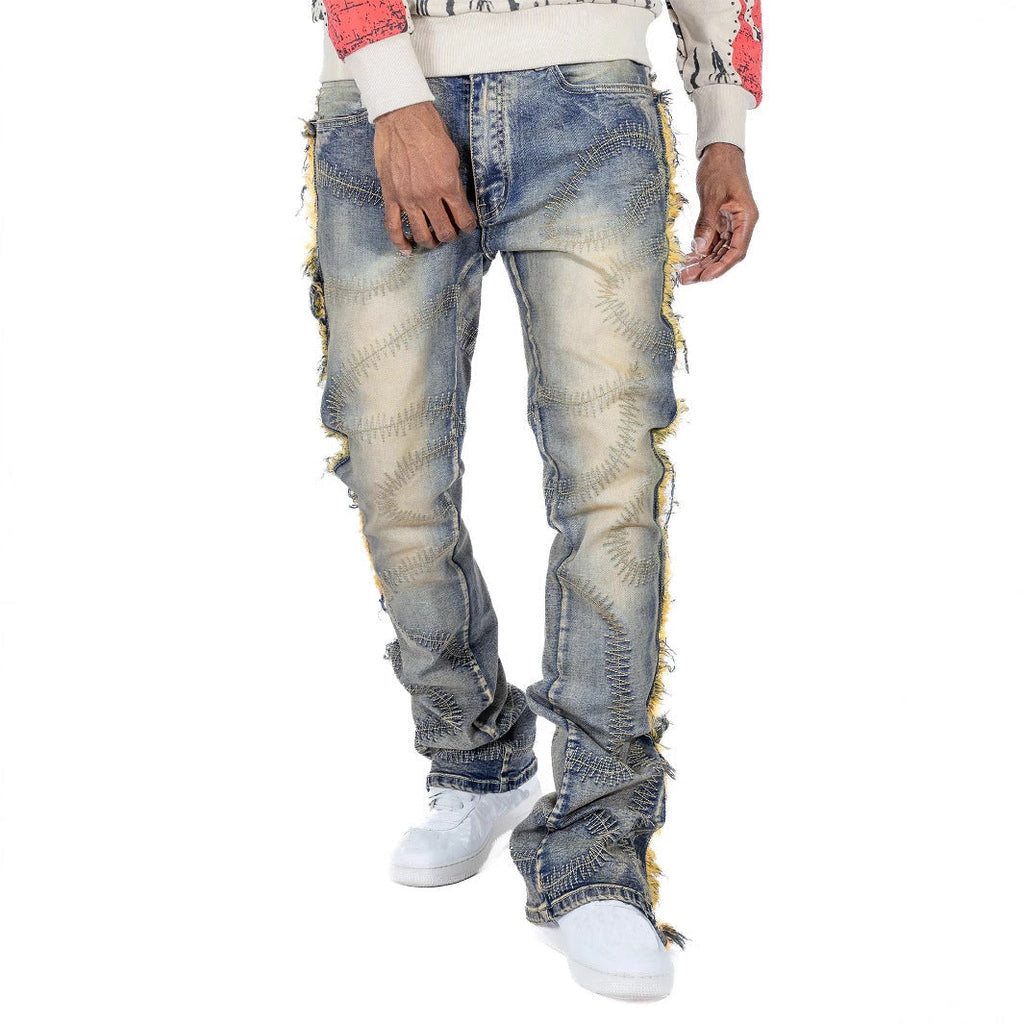 MBW – Jean brodé style vintage