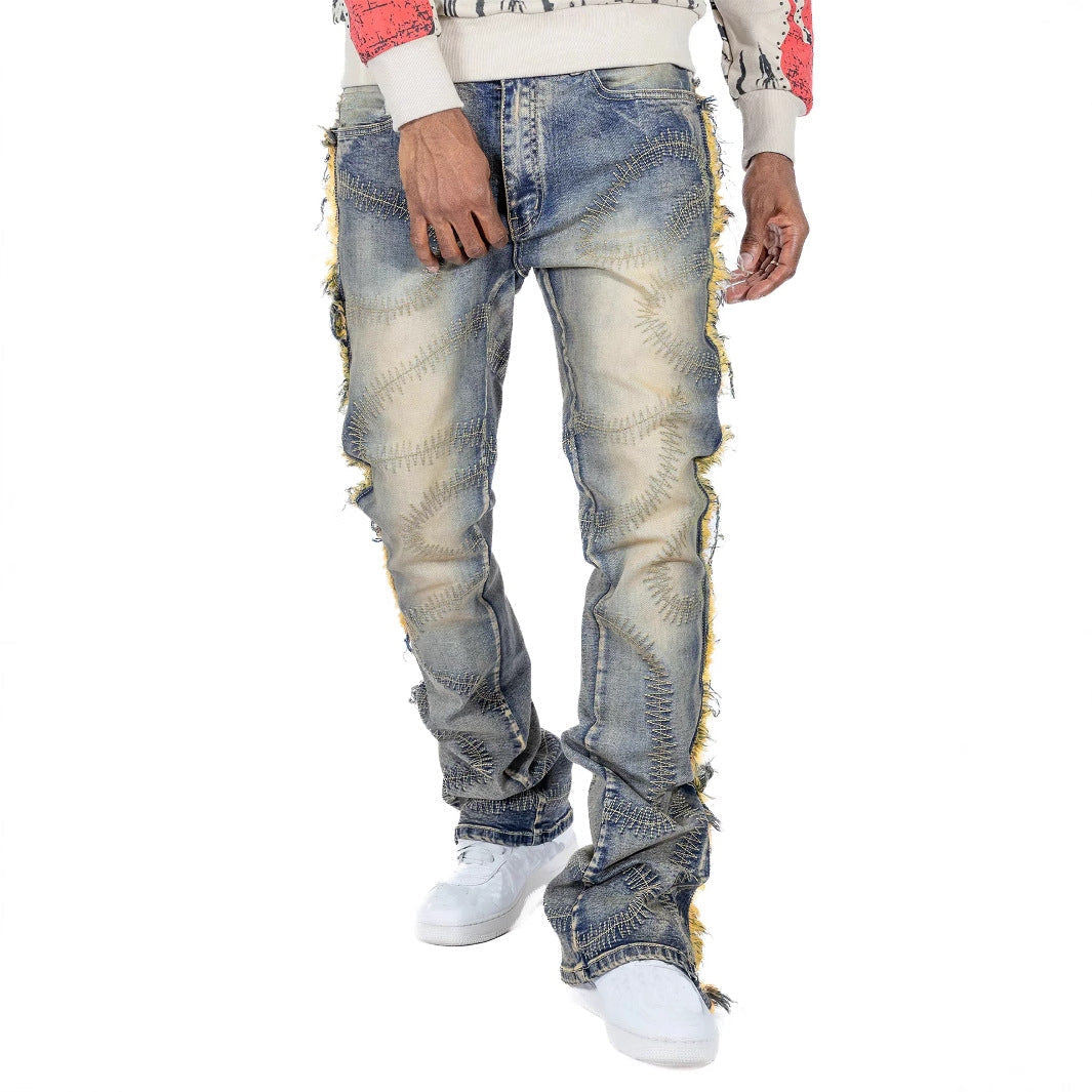 MBW – Jean brodé style vintage