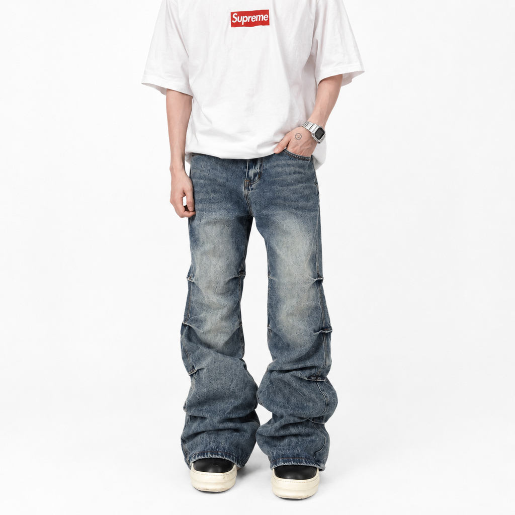 MBW – Jean baggy streetwear délavé