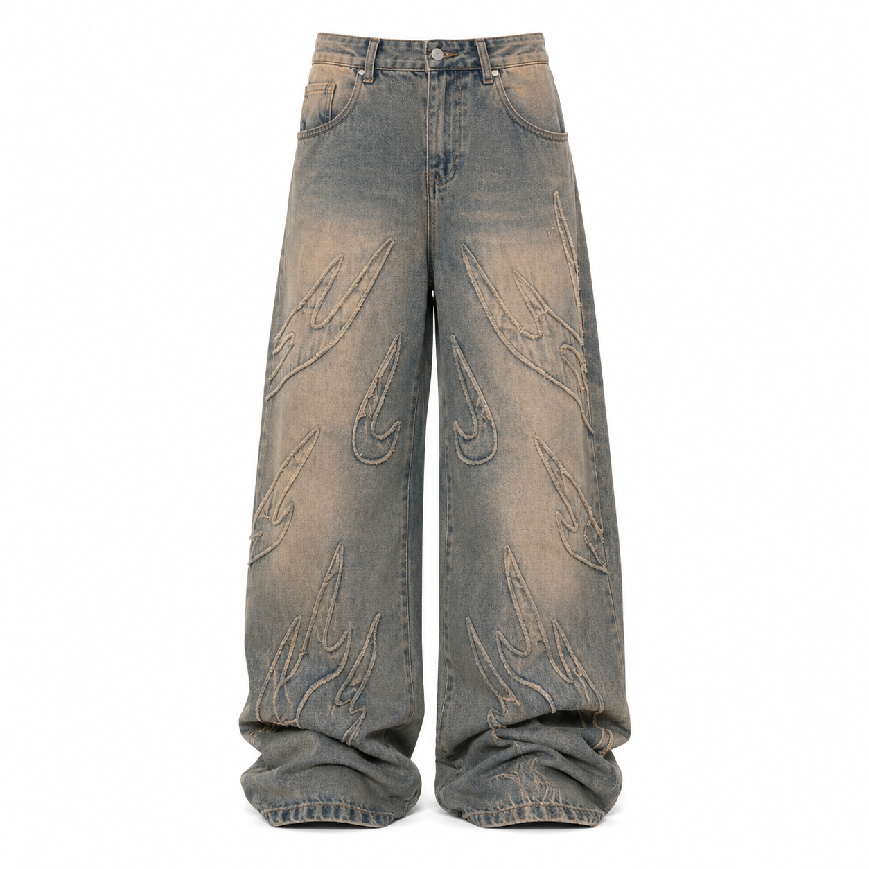 MBW – Jean baggy brodé