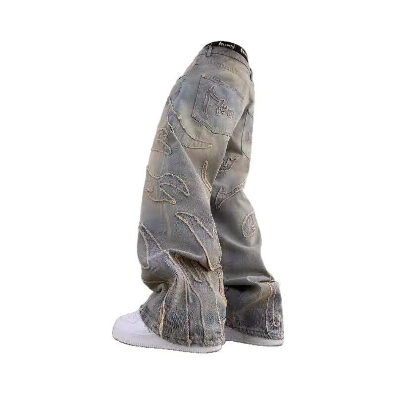 MBW – Jean baggy brodé