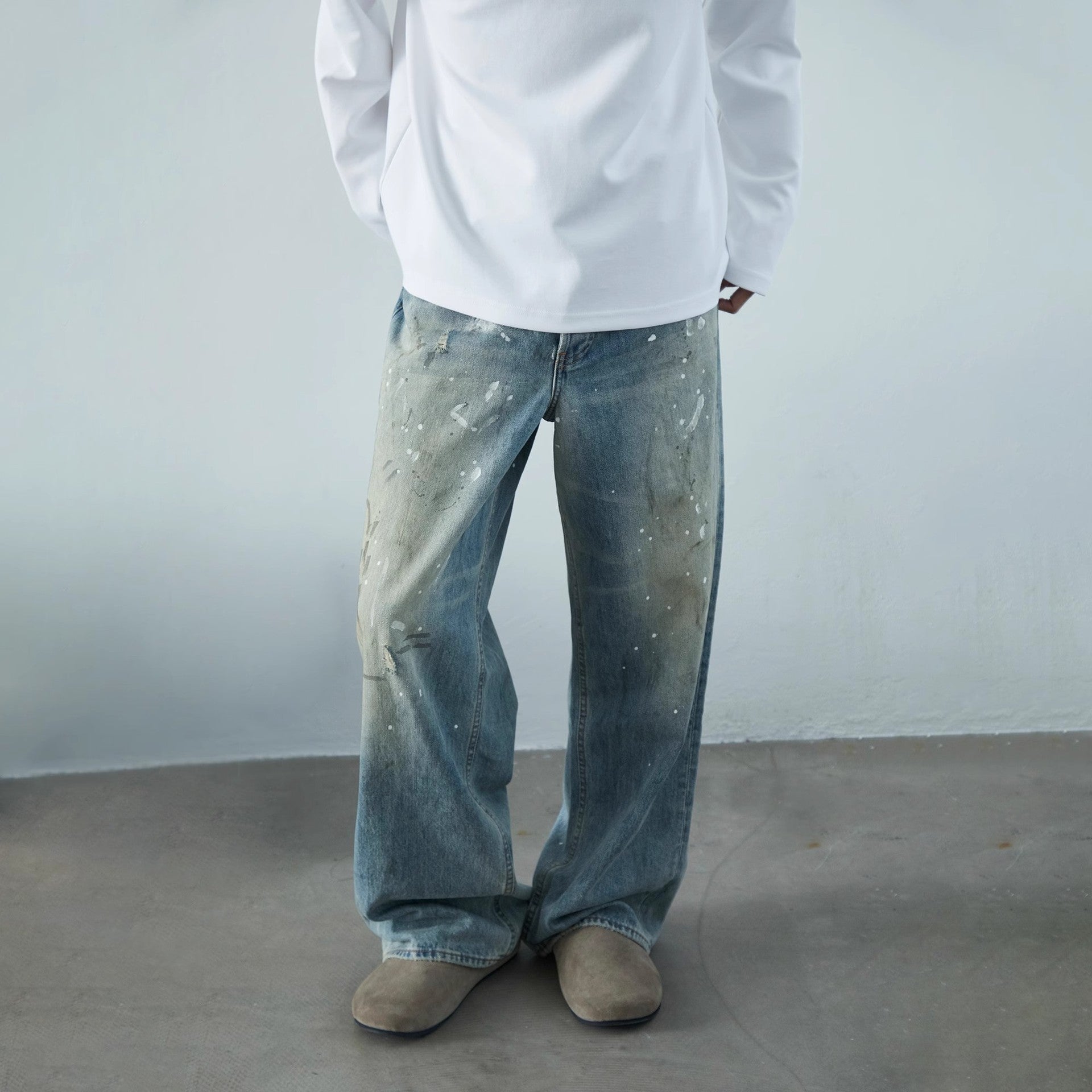 MBW – Jean baggy délavé vintage