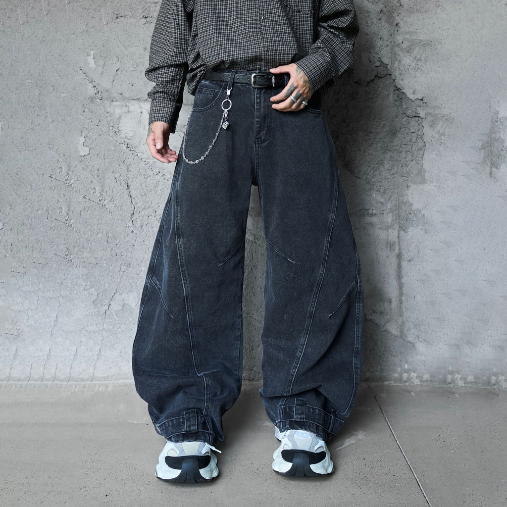 MBW – Jean baggy noir oversize