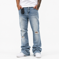 MBW – Jean slim cargo délavé
