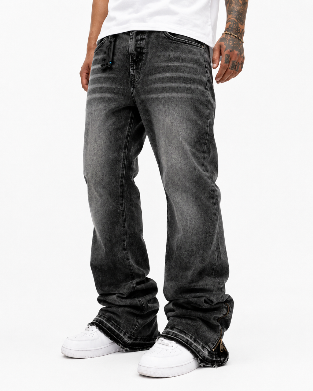 MBW – Jean évasé noir vintage