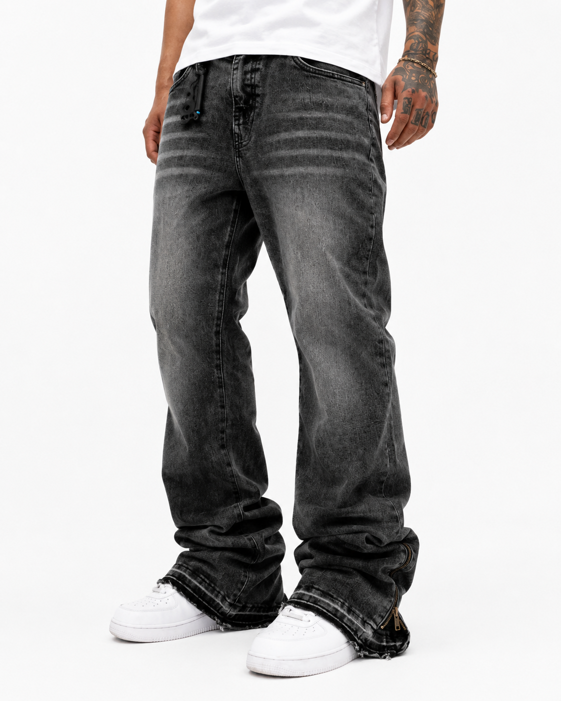 MBW – Jean évasé noir vintage