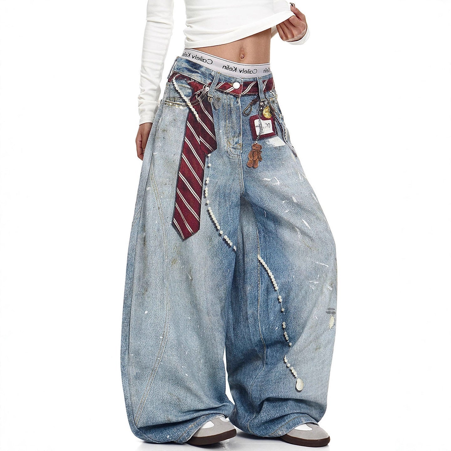 Jean baggy Vintage Bleu Clair