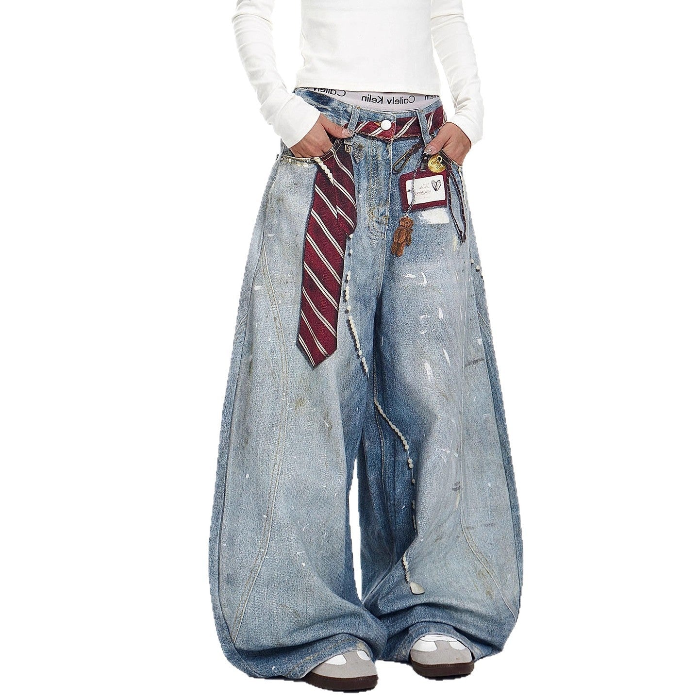 Jean baggy Vintage Bleu Clair