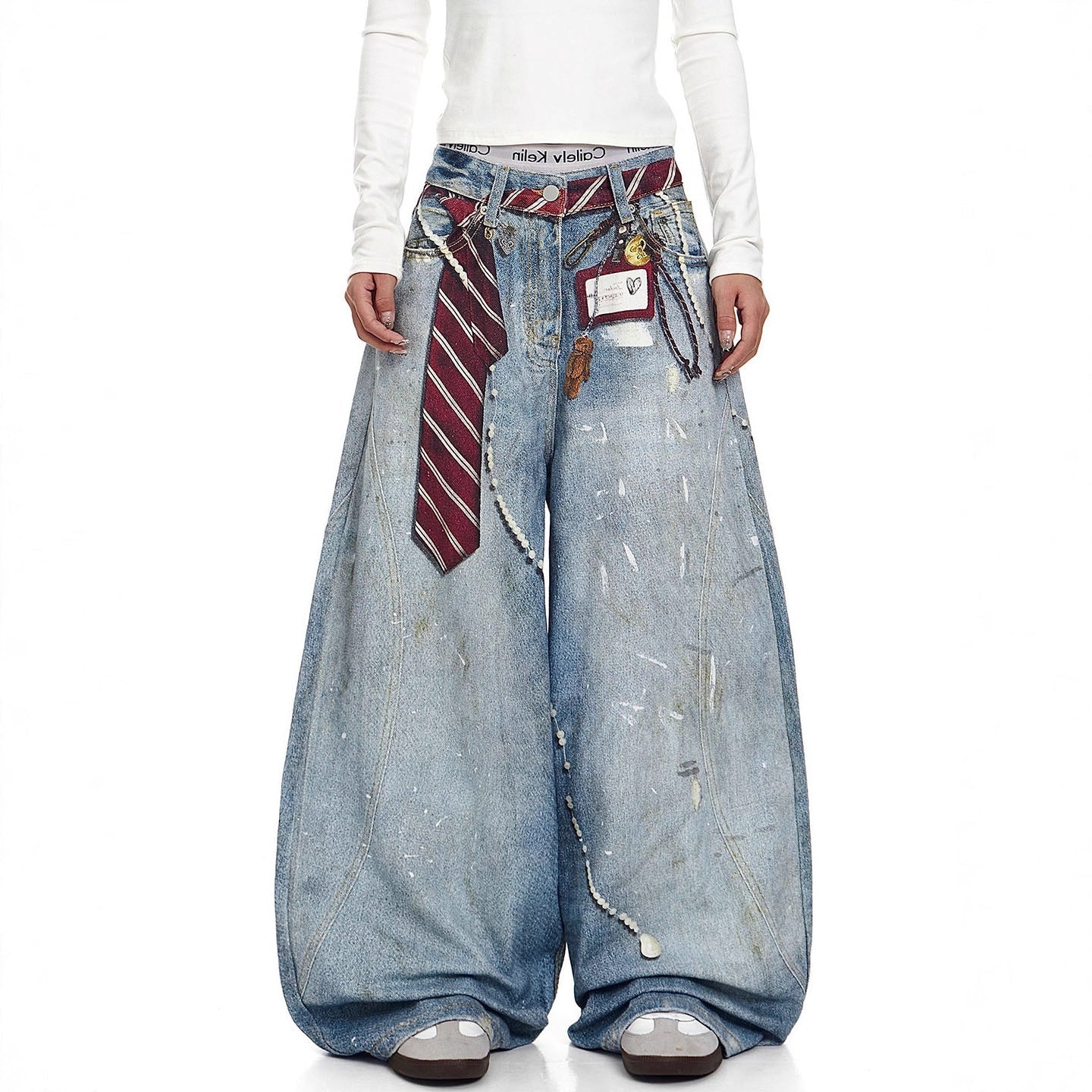 Jean baggy Vintage Bleu Clair