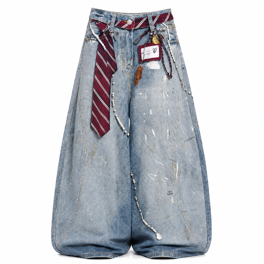 Jean baggy Vintage Bleu Clair