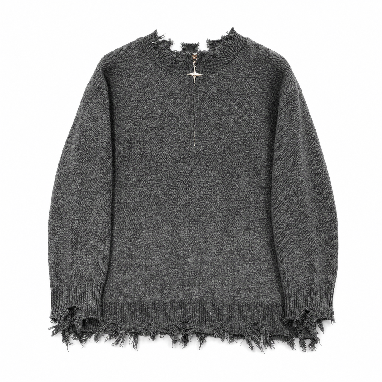 Pull Oversize effet usé