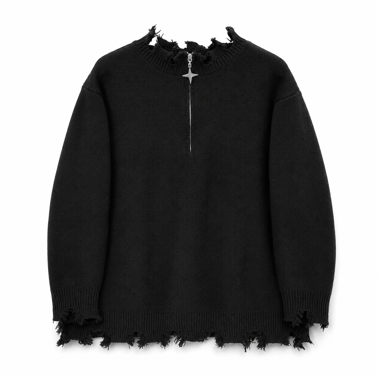 Pull Oversize effet usé