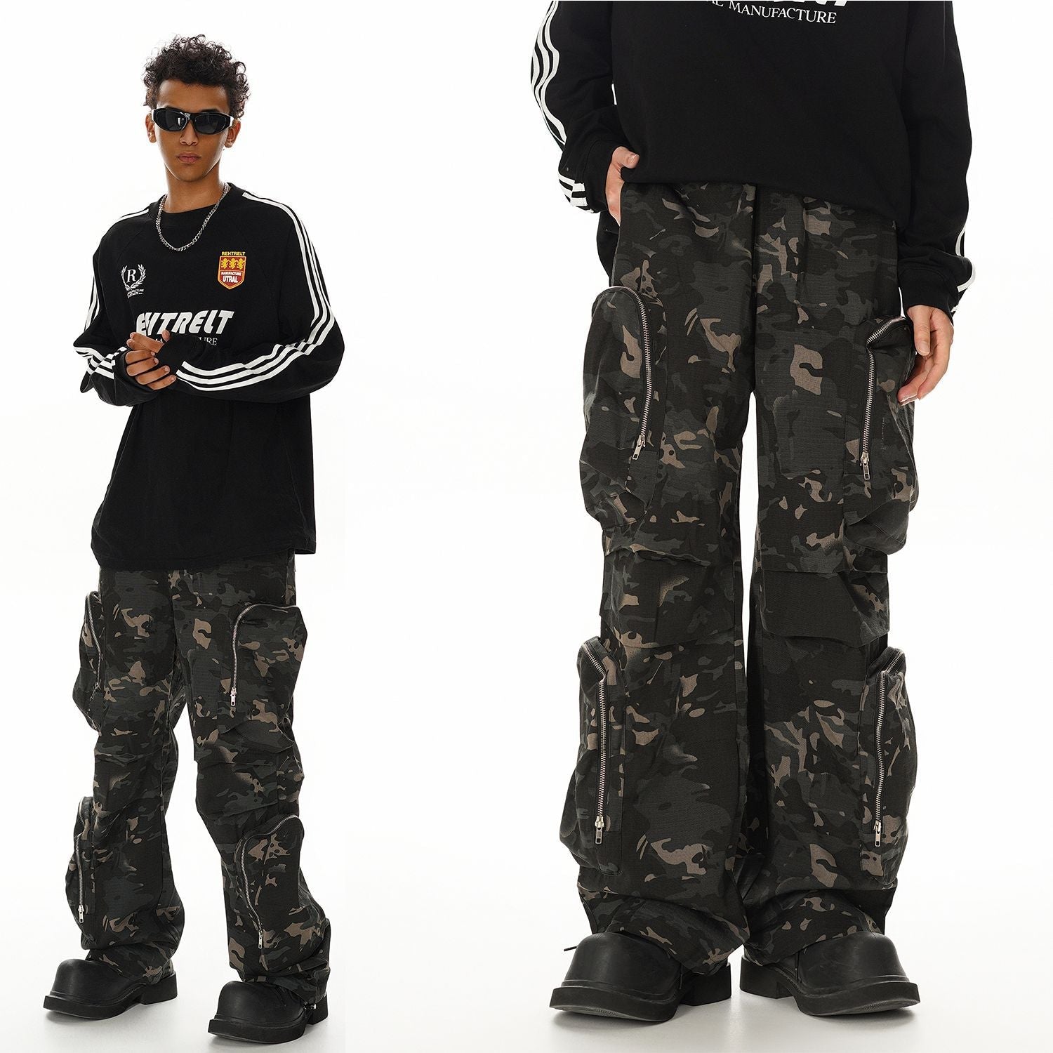 Jean Cargo Camouflage Baggy