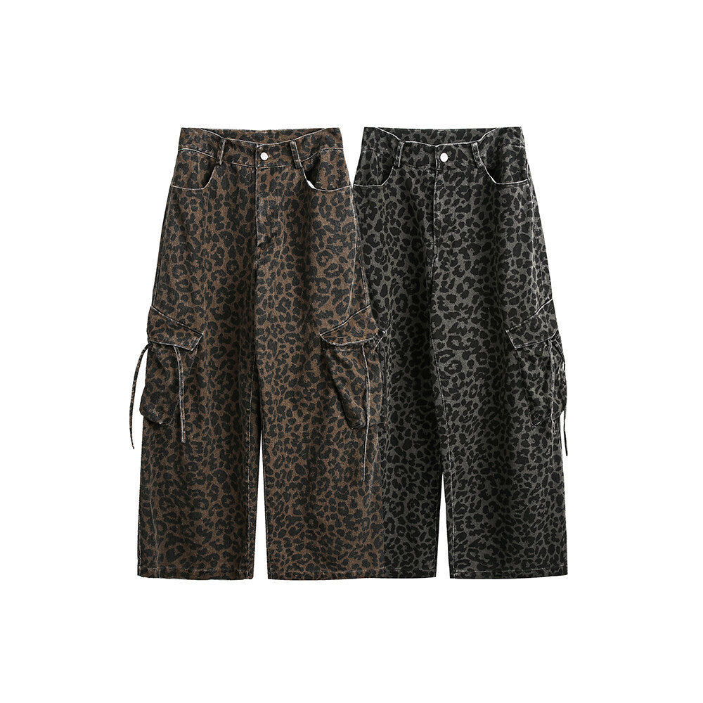 Pantalon Cargo Léopard Vintage