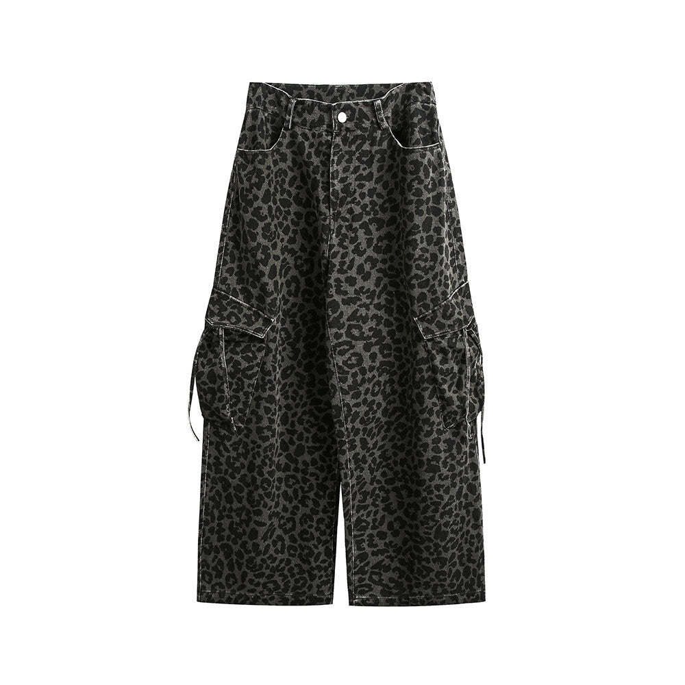 Pantalon Cargo Léopard Vintage