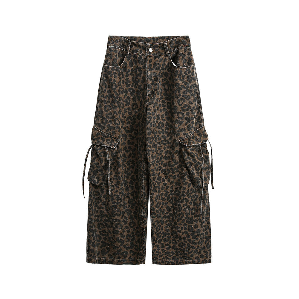 Pantalon Cargo Léopard Vintage