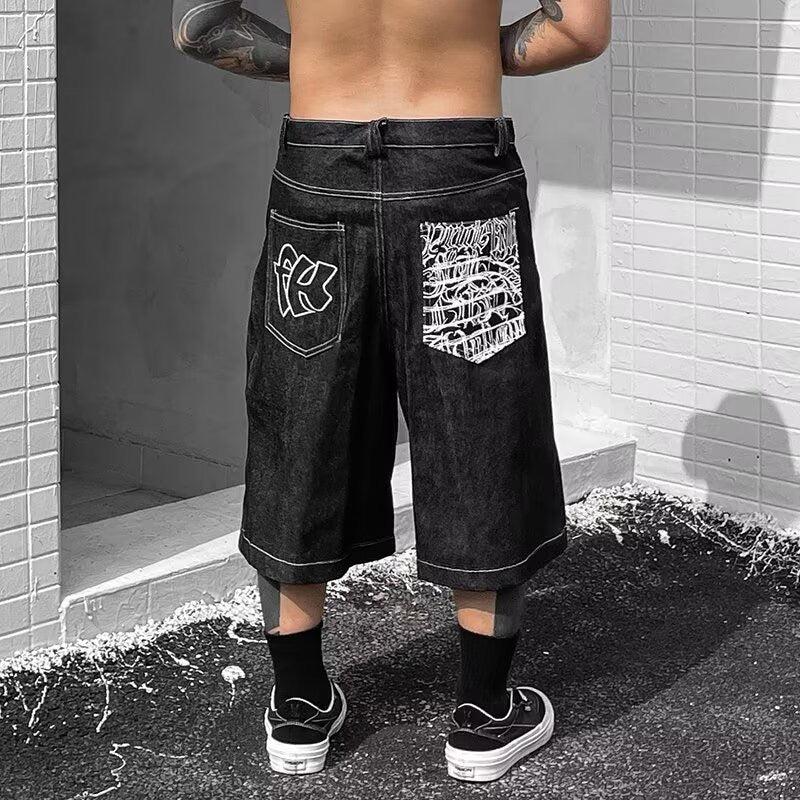 MBW Short Jean Oversize West coast Streetwear
