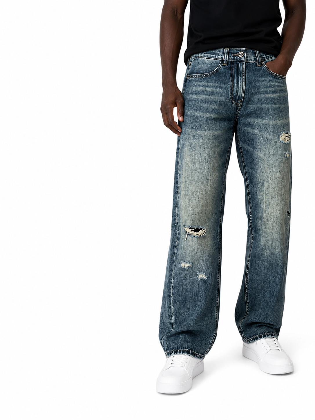 MBW – Jean slim délavé vintage